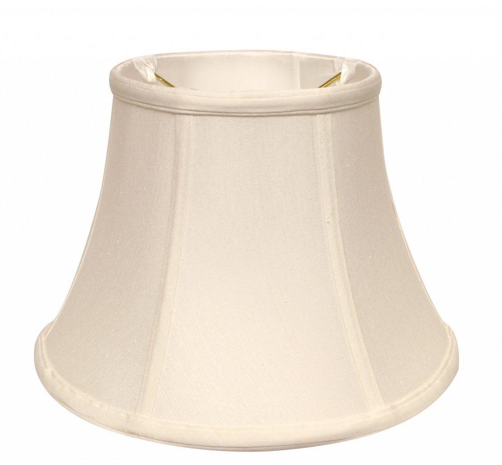 White Monay Shantung Silk Drum Lamp Shade — view 4