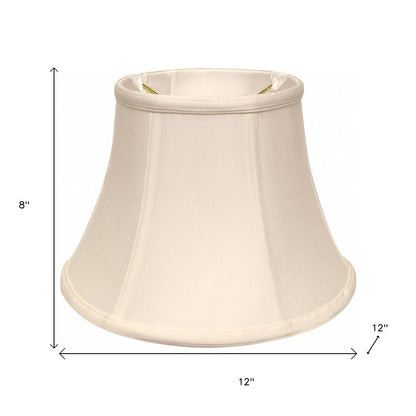 White Monay Shantung Silk Drum Lamp Shade HomeRoots