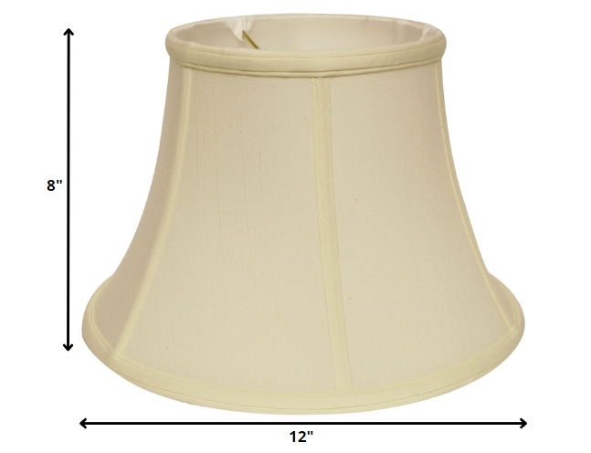 12" Ivory Drum Monay Shantung Lampshade