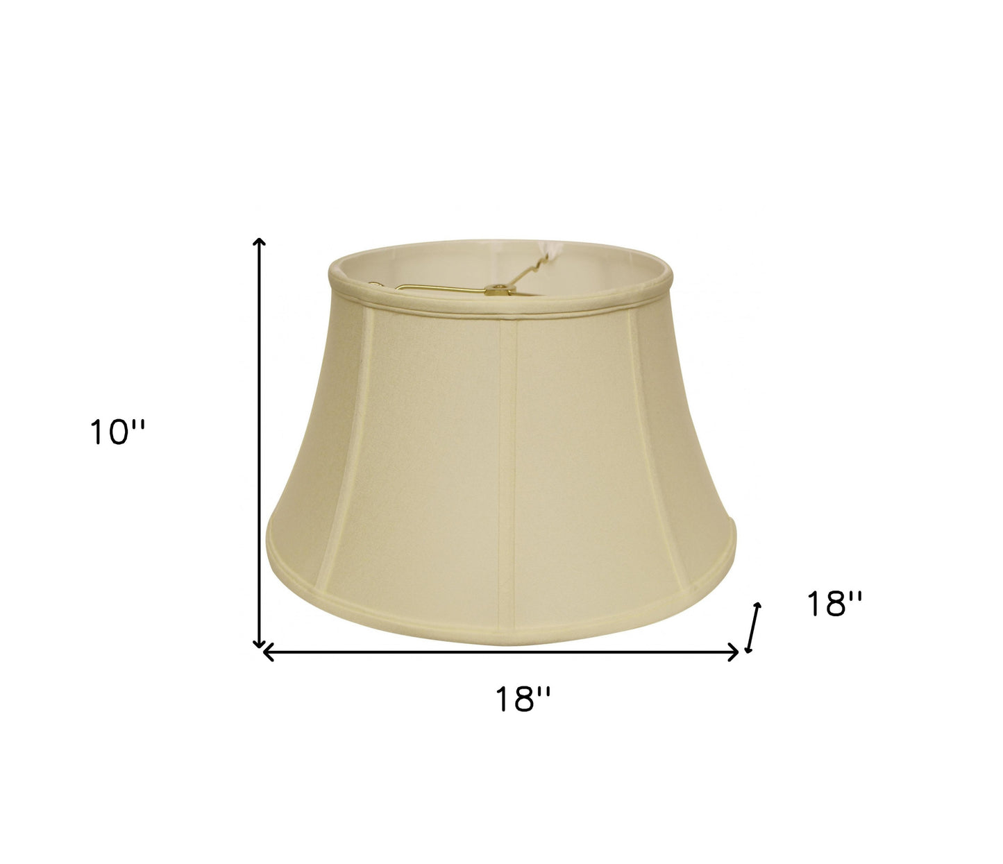 18" Ivory Drum No Slub Lampshade