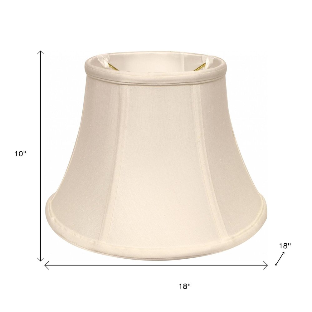 White Monay Shantung Silk Drum Lamp Shade HomeRoots