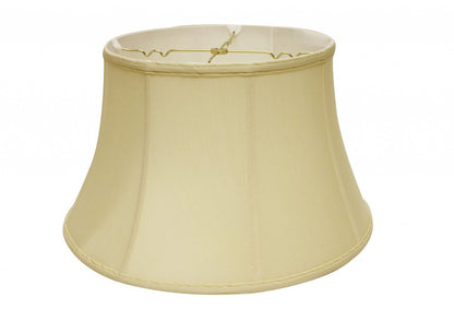Antiqued White Monay Shantung Silk Drum Lamp Shade HomeRoots