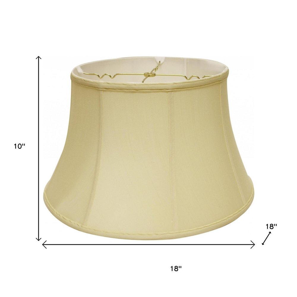 Antiqued White Monay Shantung Silk Drum Lamp Shade HomeRoots