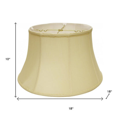 Antiqued White Monay Shantung Silk Drum Lamp Shade HomeRoots
