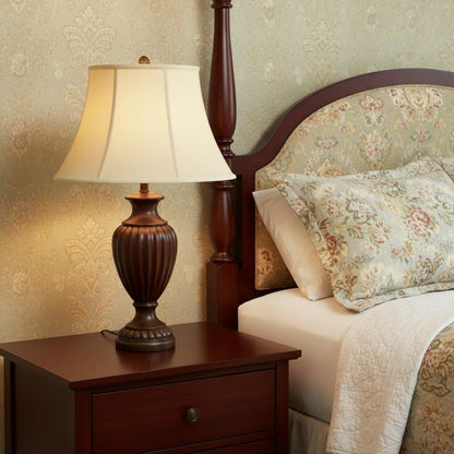 Antiqued White Monay Shantung Silk Drum Lamp Shade HomeRoots