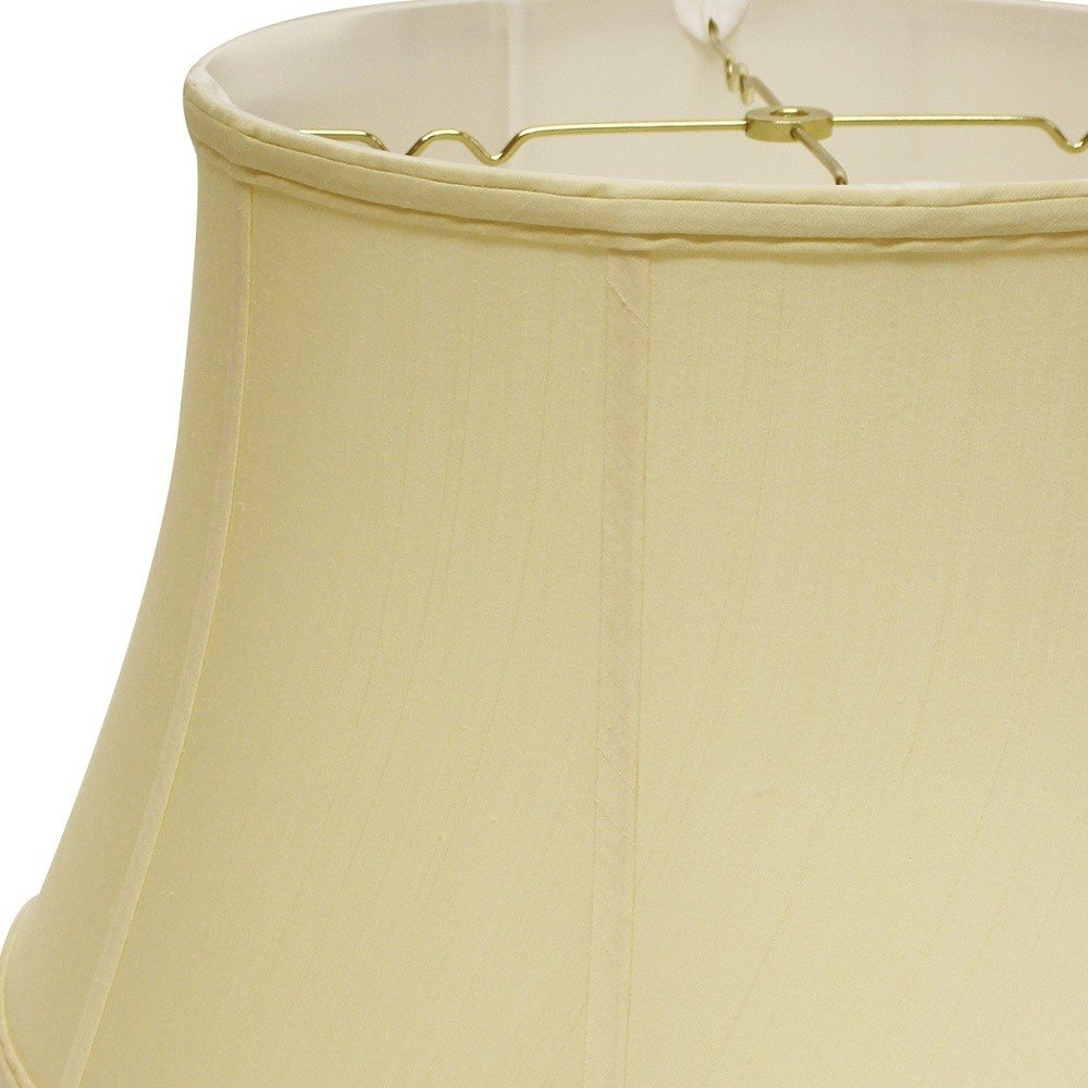 Antiqued White Monay Shantung Silk Drum Lamp Shade HomeRoots