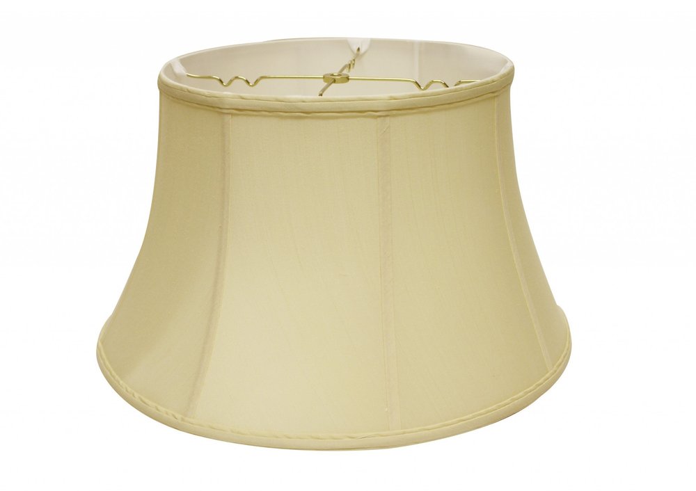 Antiqued White Monay Shantung Silk Drum Lamp Shade HomeRoots