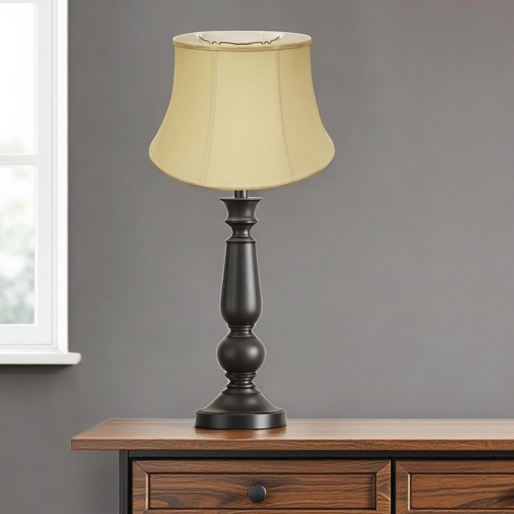 Tan Linen Drum Lamp Shade HomeRoots