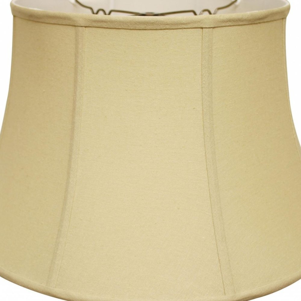 Tan Linen Drum Lamp Shade HomeRoots