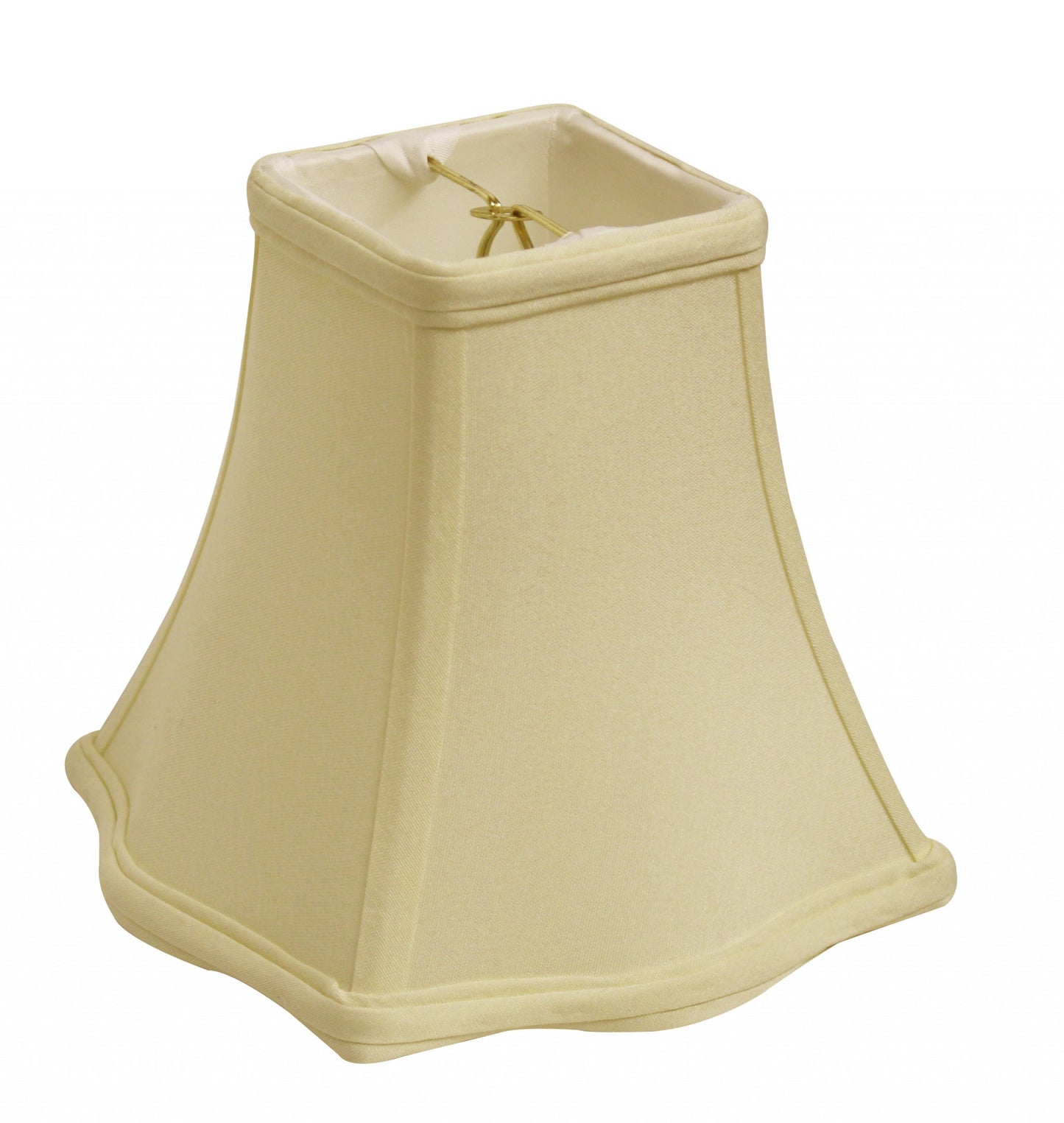 8" Ivory Premium Square No Slub Lampshade