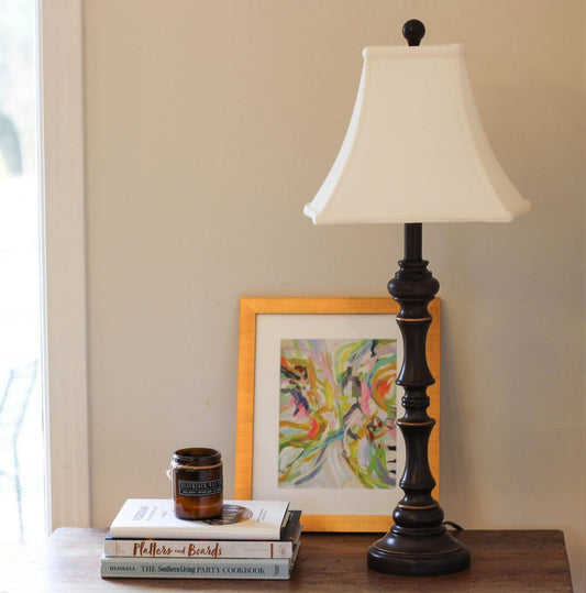 White Monay Shantung Silk Square Lamp Shade HomeRoots