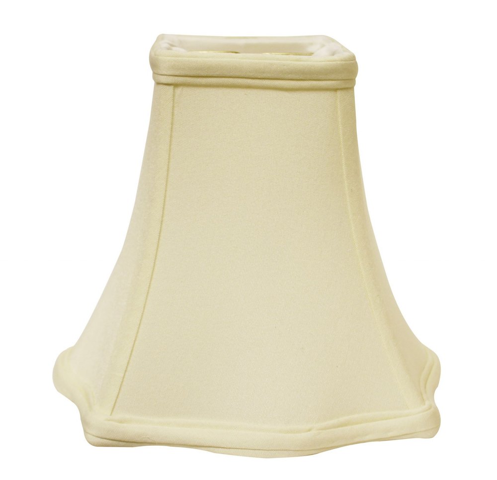 16" Ivory Premium Square No Slub Lampshade — view 2