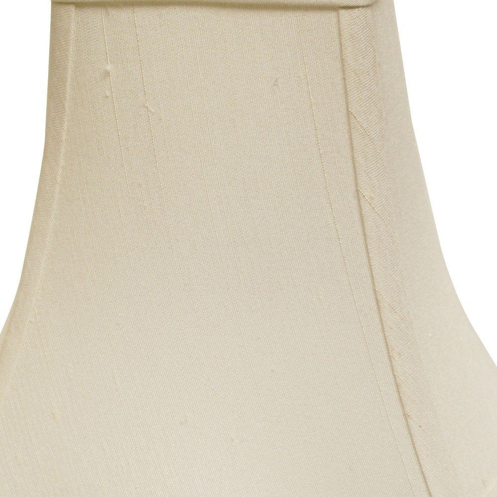 White Monay Shantung Silk Square Lamp Shade HomeRoots