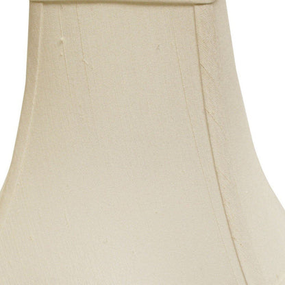 White Monay Shantung Silk Square Lamp Shade HomeRoots