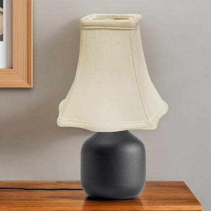 White Monay Shantung Silk Square Lamp Shade HomeRoots