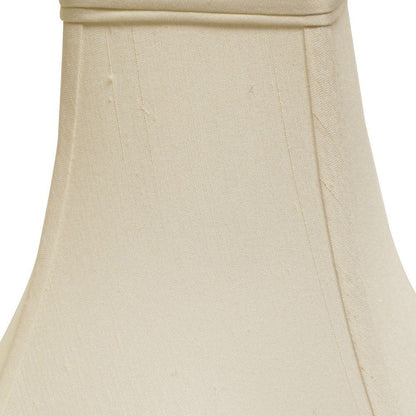 White Monay Shantung Silk Square Lamp Shade HomeRoots