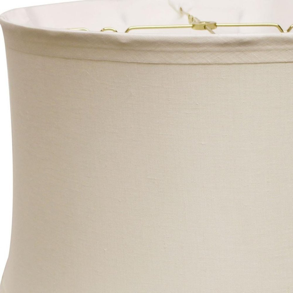 Snow Linen Drum Lamp Shade — view 3