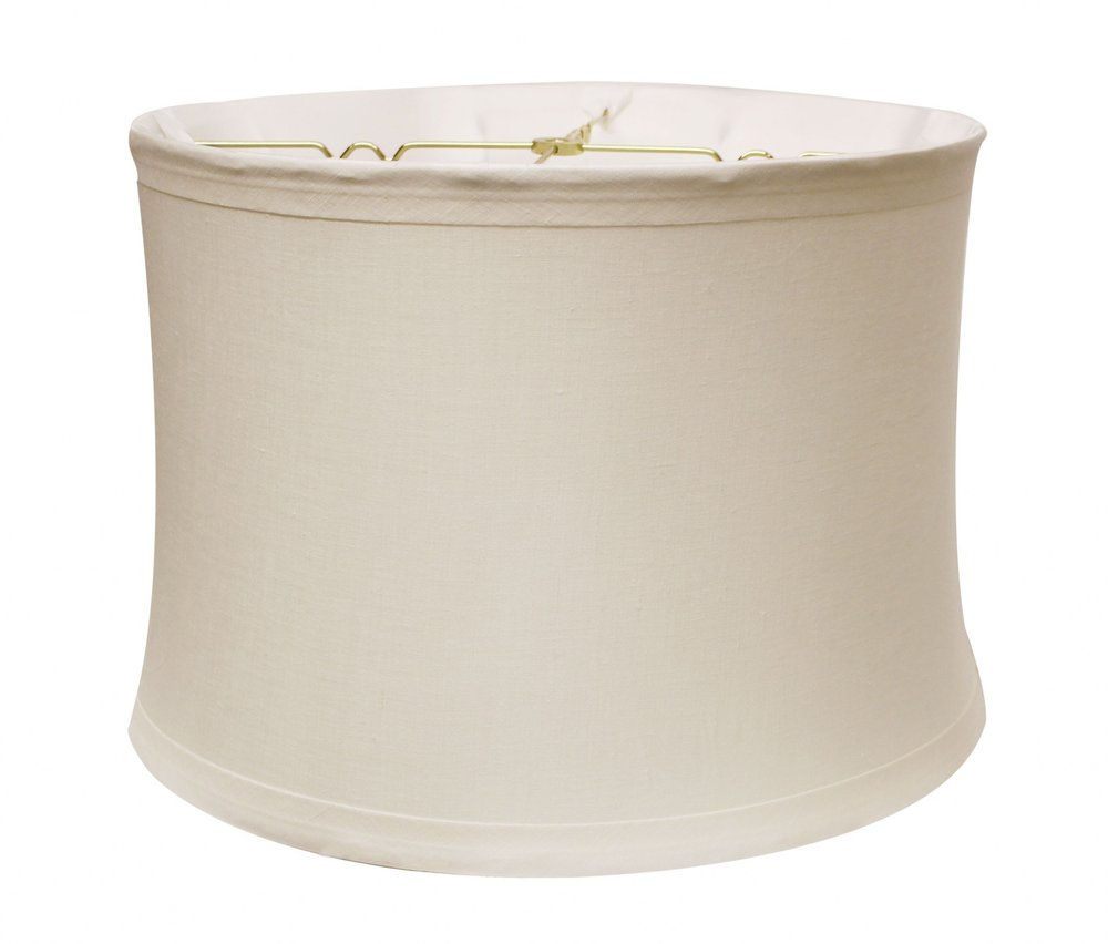 Snow Linen Drum Lamp Shade HomeRoots