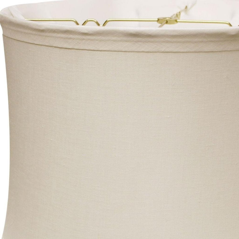 Snow Linen Drum Lamp Shade HomeRoots