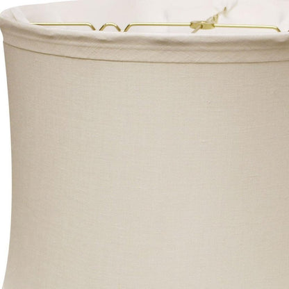 Snow Linen Drum Lamp Shade HomeRoots