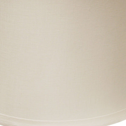 Snow Linen Drum Lamp Shade HomeRoots