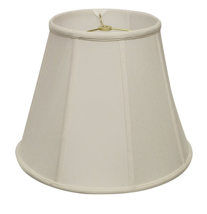 16" White Slanted Empire Monay Shantung Lampshade HomeRoots