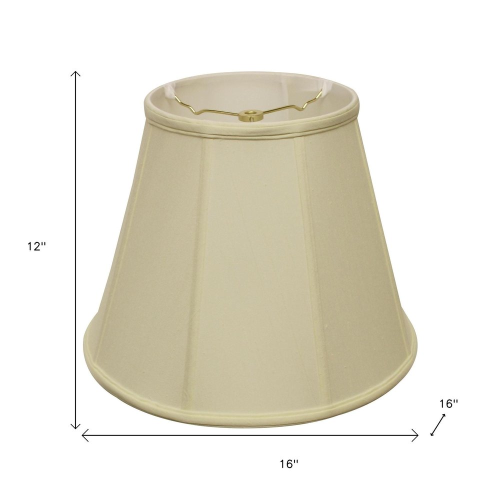 Ivory Monay Shantung Silk Empire Lamp Shade HomeRoots
