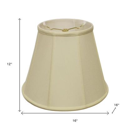 Ivory Monay Shantung Silk Empire Lamp Shade HomeRoots