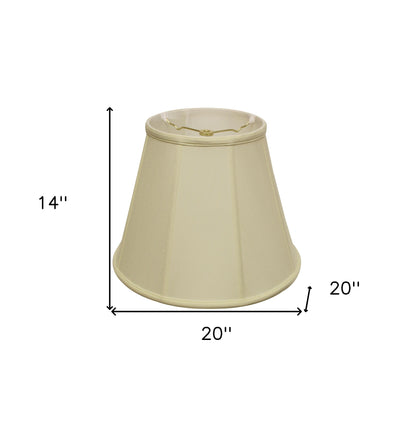 20" Ivory Slanted Empire Monay Shantung Lampshade