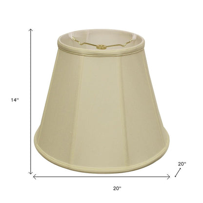 Ivory Monay Shantung Silk Empire Lamp Shade HomeRoots