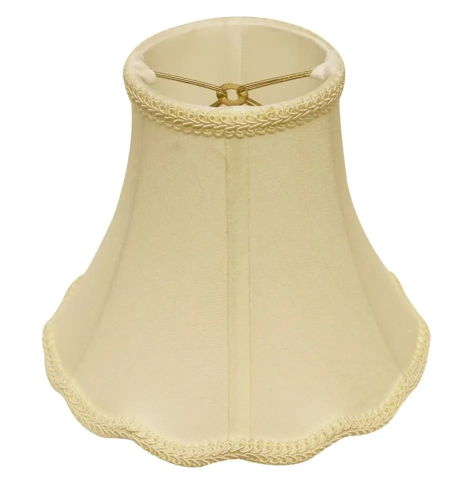 Ivory Monay Shantung Silk Bell Lamp Shade HomeRoots