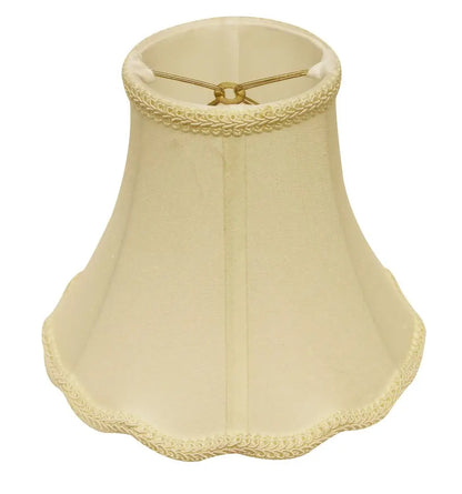 Ivory Monay Shantung Silk Bell Lamp Shade HomeRoots