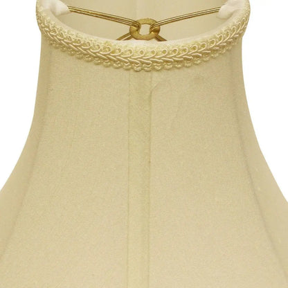 Ivory Monay Shantung Silk Bell Lamp Shade HomeRoots