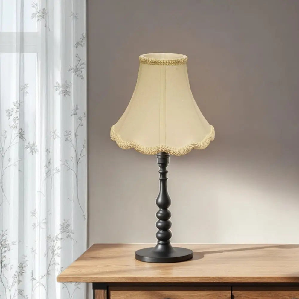 Ivory Monay Shantung Silk Bell Lamp Shade HomeRoots