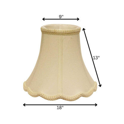 Ivory Monay Shantung Silk Bell Lamp Shade HomeRoots