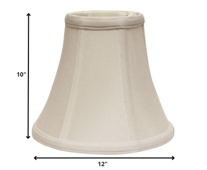 12" Snow Premium Bell No Slub Lampshade