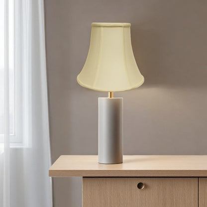 Ivory Monay Shantung Silk Bell Lamp Shade HomeRoots
