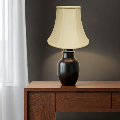 Ivory Monay Shantung Silk Bell Lamp Shade HomeRoots