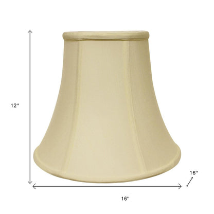 Ivory Monay Shantung Silk Bell Lamp Shade HomeRoots