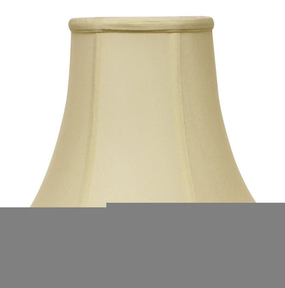 Ivory Monay Shantung Silk Bell Lamp Shade HomeRoots