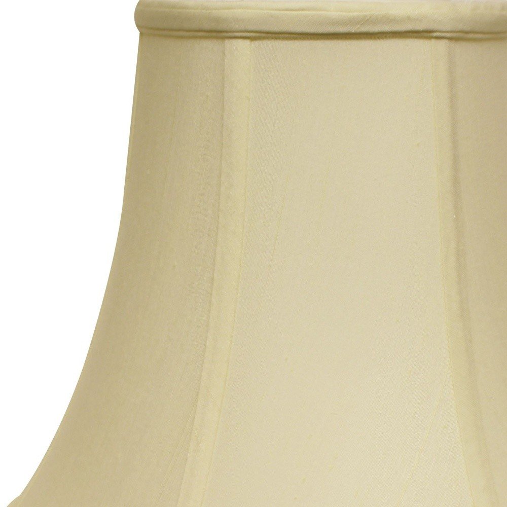 Ivory Monay Shantung Silk Bell Lamp Shade HomeRoots