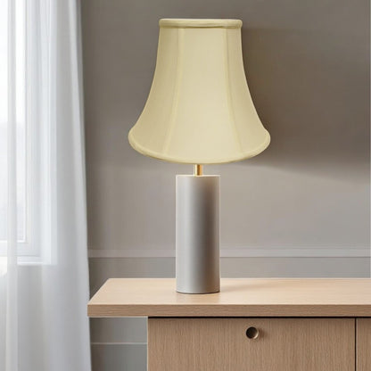 18" Ivory Premium Bell Monay Shantung Lampshade HomeRoots