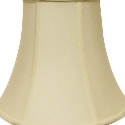 18" Ivory Premium Bell Monay Shantung Lampshade HomeRoots