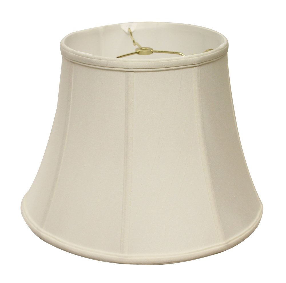 Off White Monay Shantung Silk Bell Lamp Shade HomeRoots