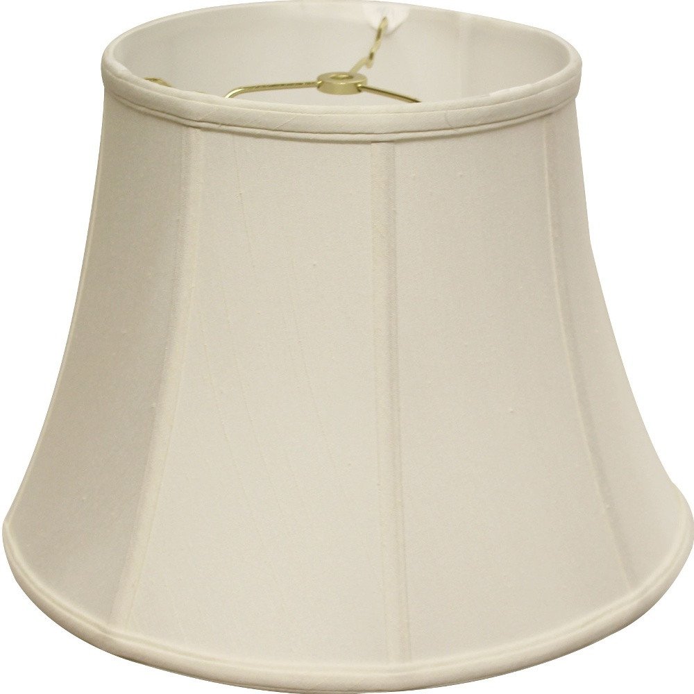 Off White Monay Shantung Silk Bell Lamp Shade HomeRoots