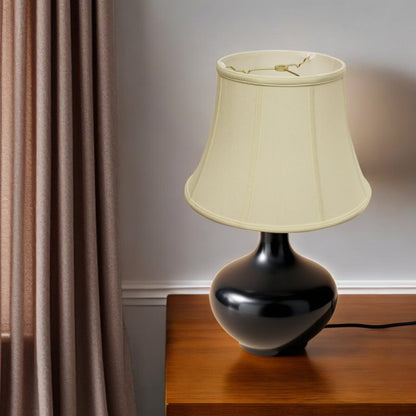 Ivory Monay Shantung Silk Bell Lamp Shade HomeRoots