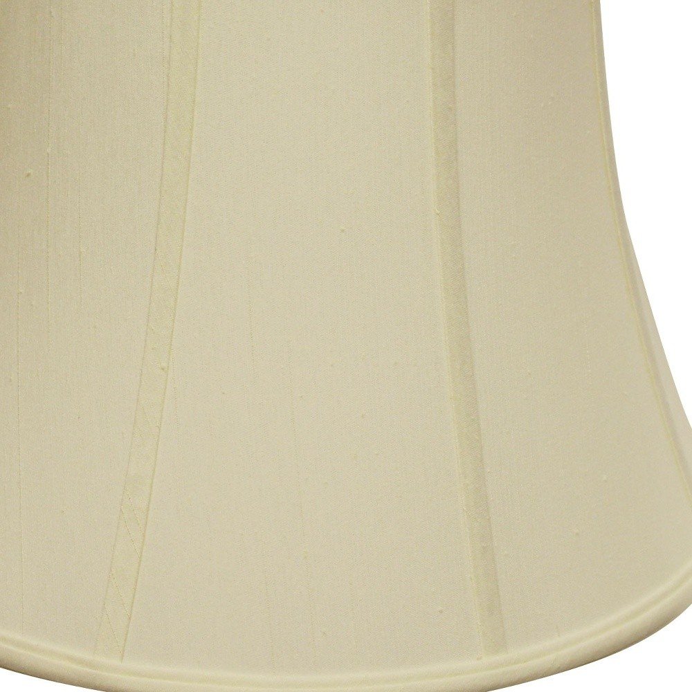 Ivory Monay Shantung Silk Bell Lamp Shade HomeRoots