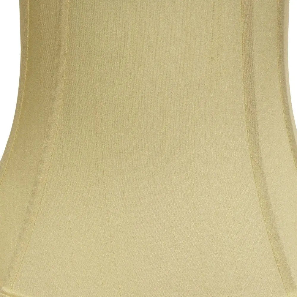 Antiqued White Monay Shantung Silk Oval Lamp Shade HomeRoots