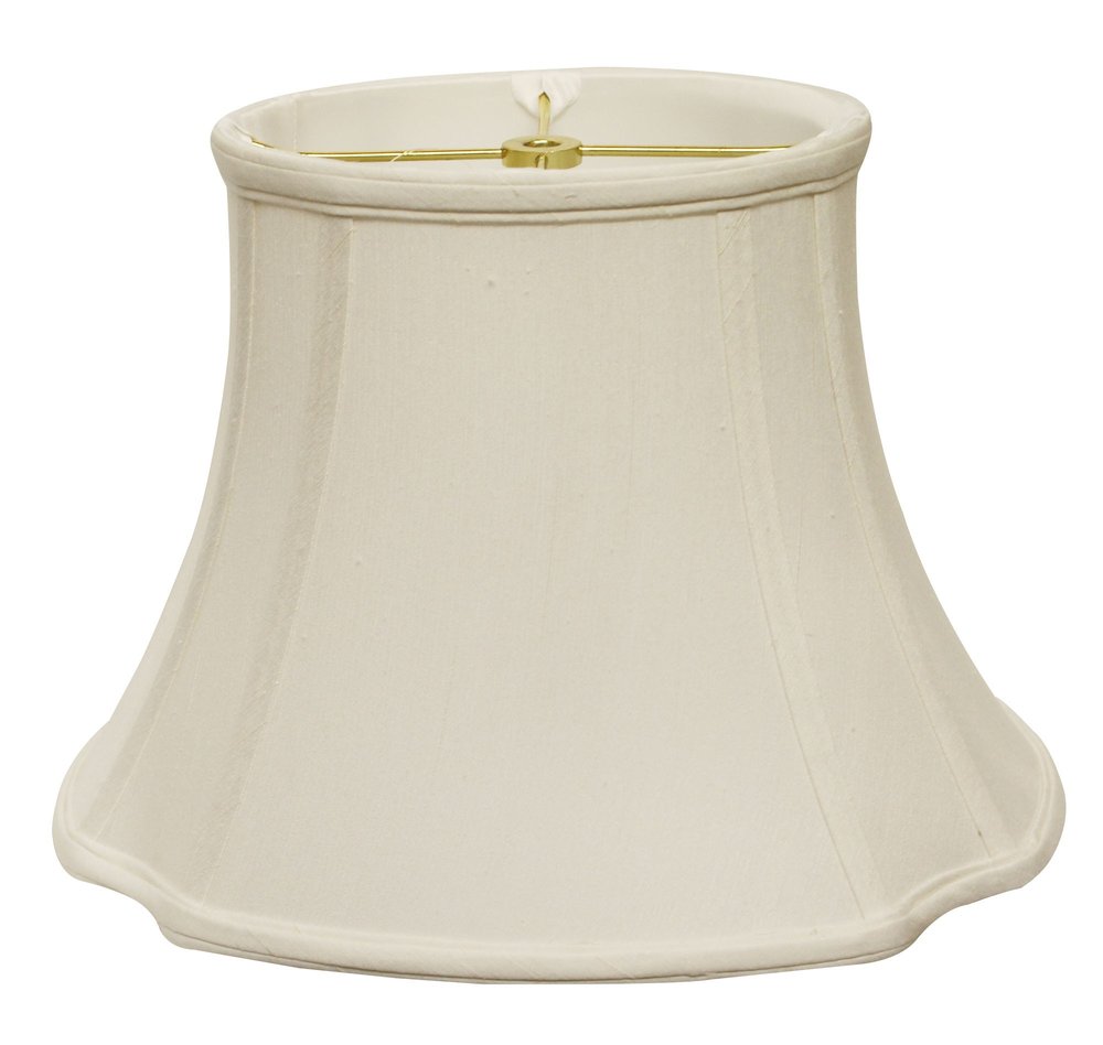 Cream Monay Shantung Silk Oval HomeRoots