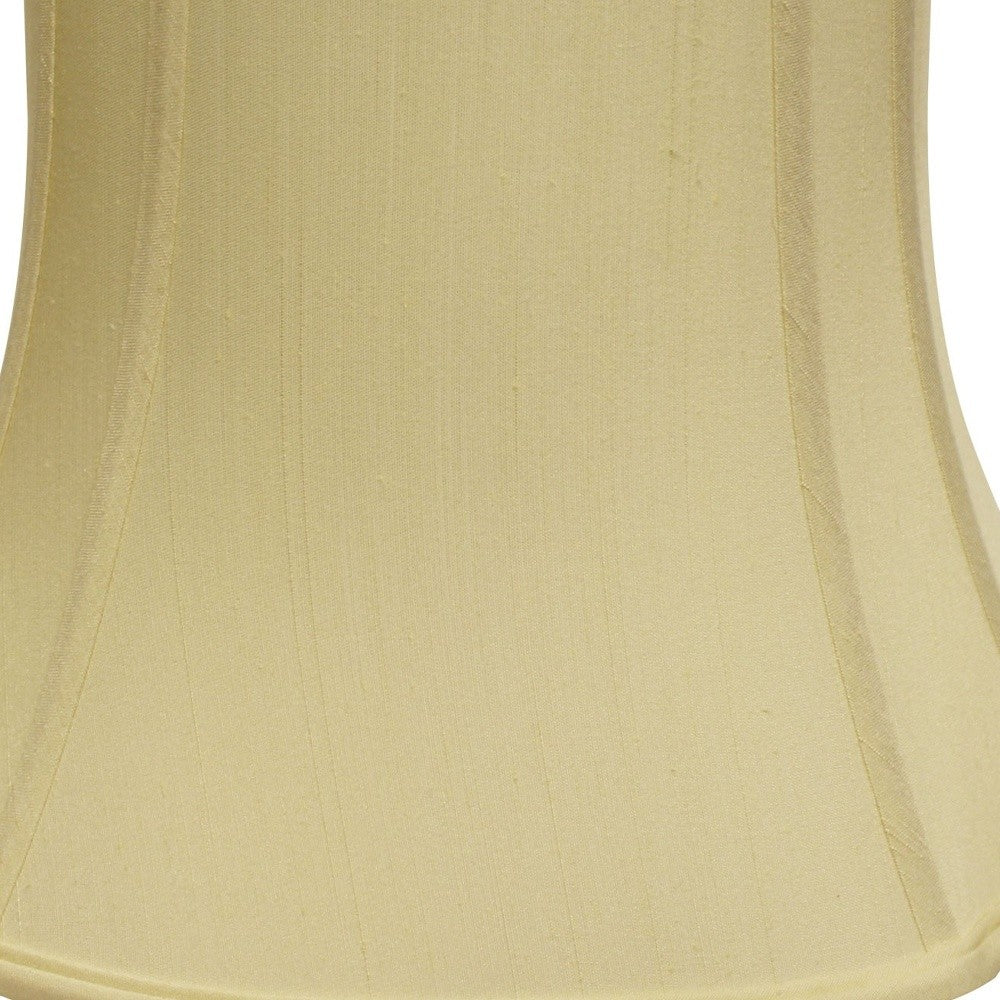 17" Antique White Reversed Oval Monay Shantung Lampshade